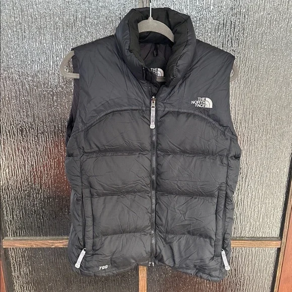 The North Face Jacket Womens Medium Nuptse 700 Down Insulated Black Vest. - Picture 5 of 11